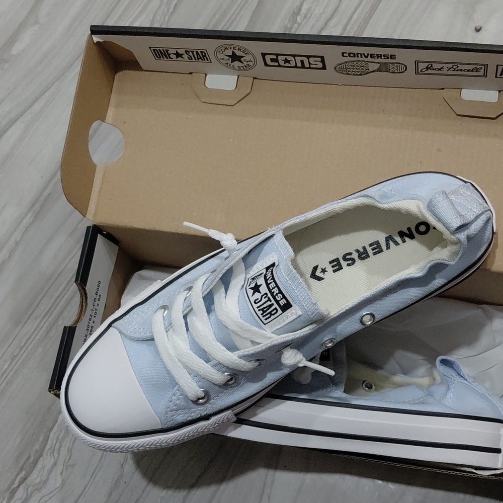 Converse Light Blue Sneakers Last Price - Picture 2 of 8